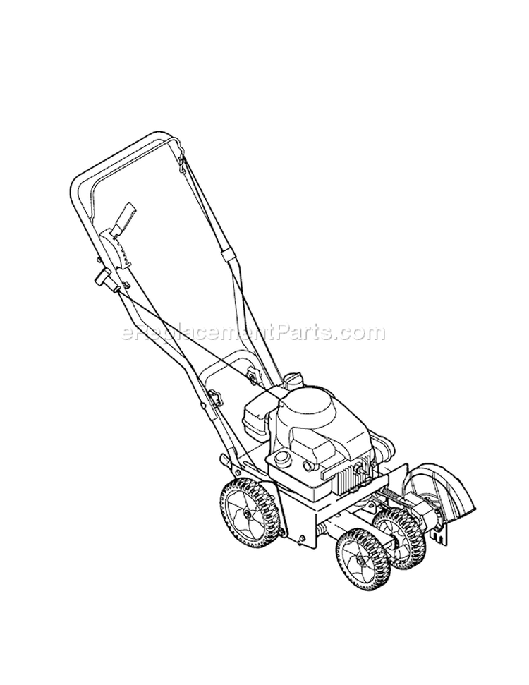 Page D Diagram and Parts List for 25B-554F201 2008 Yard Man Edger